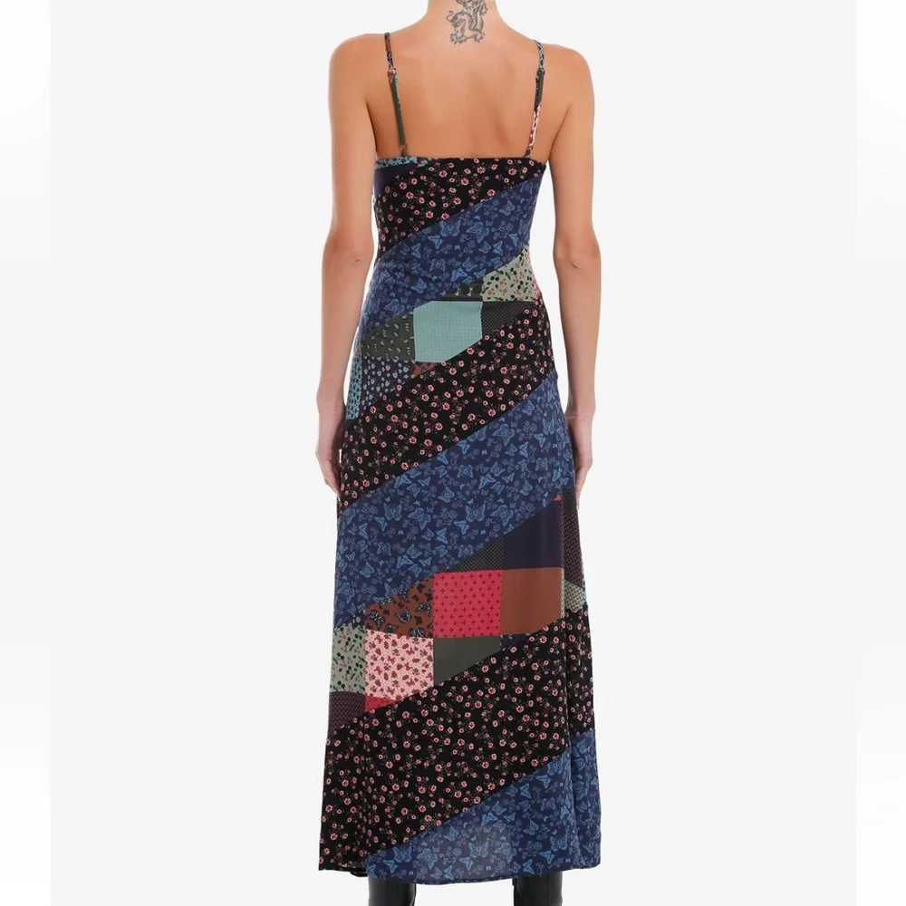 Thorn & Fable Patchwork Stripe Maxi Dress Hot Topic‎